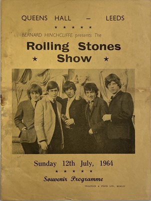 Lot 578 - ROLLING STONES - RARE LEEDS 1964 PROGRAMME.