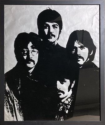 Lot 470 - ORIGINAL C 1960S BEATLES BLACKLIGHT POSTER.