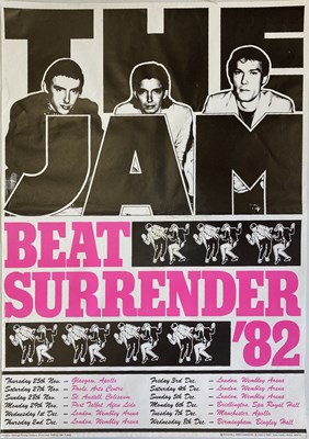 Lot 537 - THE JAM - BEAT SURRENDER 1982 POSTER.