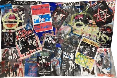 Lot 246 - MASSIVE PUNK POSTER COLLAGE.