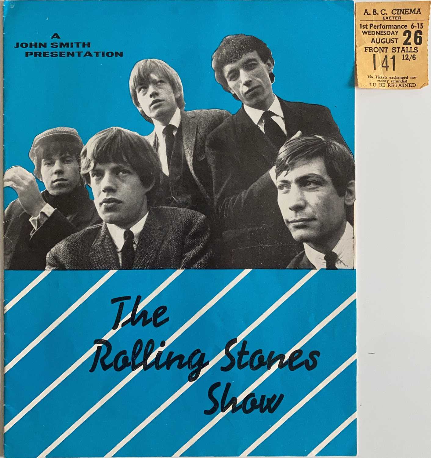 Lot 580 - ROLLING STONES CONCERT PROGRAMME AND TICKET - 1964.