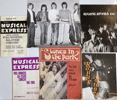 Lot 590 - ROLLING STONES PROGRAMMES - UK CONCERTS 1966 - 69.