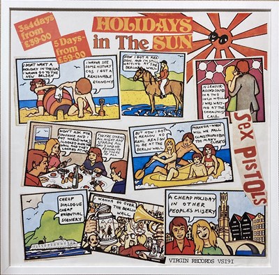 Lot 547 - SEX PISTOLS HOLIDAY IN THE SUN POSTER.