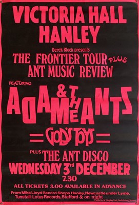Lot 192 - ADAM AND THE ANTS CONCERT POSTER.
