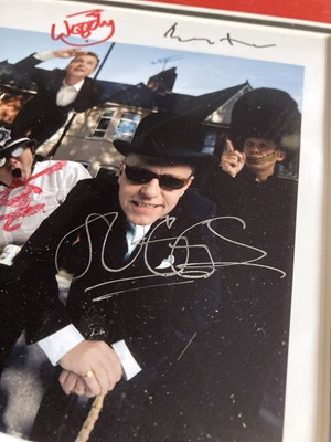 Lot 317 - MADNESS / LINTON KWESI JOHNSON SIGNED.