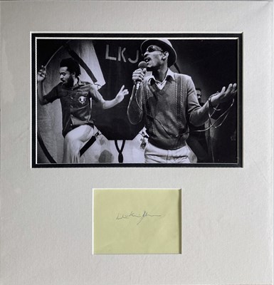 Lot 317 - MADNESS / LINTON KWESI JOHNSON SIGNED.