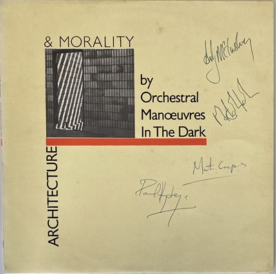 Lot 326 - OMD SIGNED LP AND SMASH HITS COMPETITION WINNERS CARD.