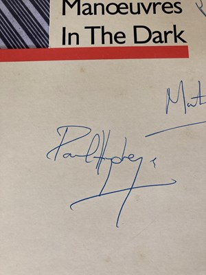 Lot 326 - OMD SIGNED LP AND SMASH HITS COMPETITION WINNERS CARD.