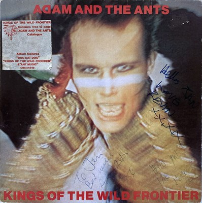 Lot 327 - ADAM AND THE ANTS SIGNED LP AND CATALOGUE.