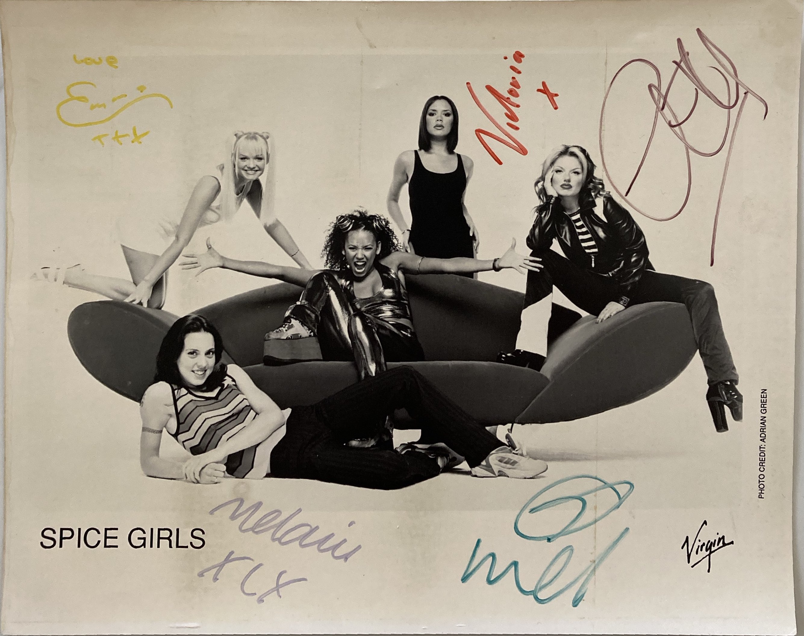 Lot 337 Spice Girls Signed Photograph 