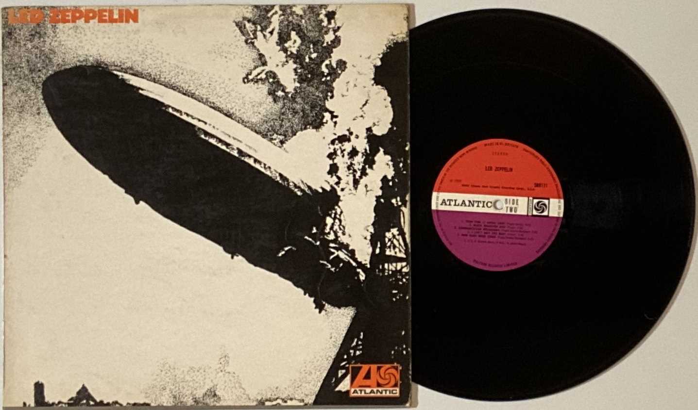 Lot 696 - LED ZEPPELIN - PLUM ATLANTIC LPs (I/II/III)