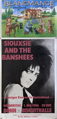 Lot 203 - EUROPEAN CONCERT POSTERS - THE DAMNED / SIOUXSIE AND THE BANSHEES ETC.