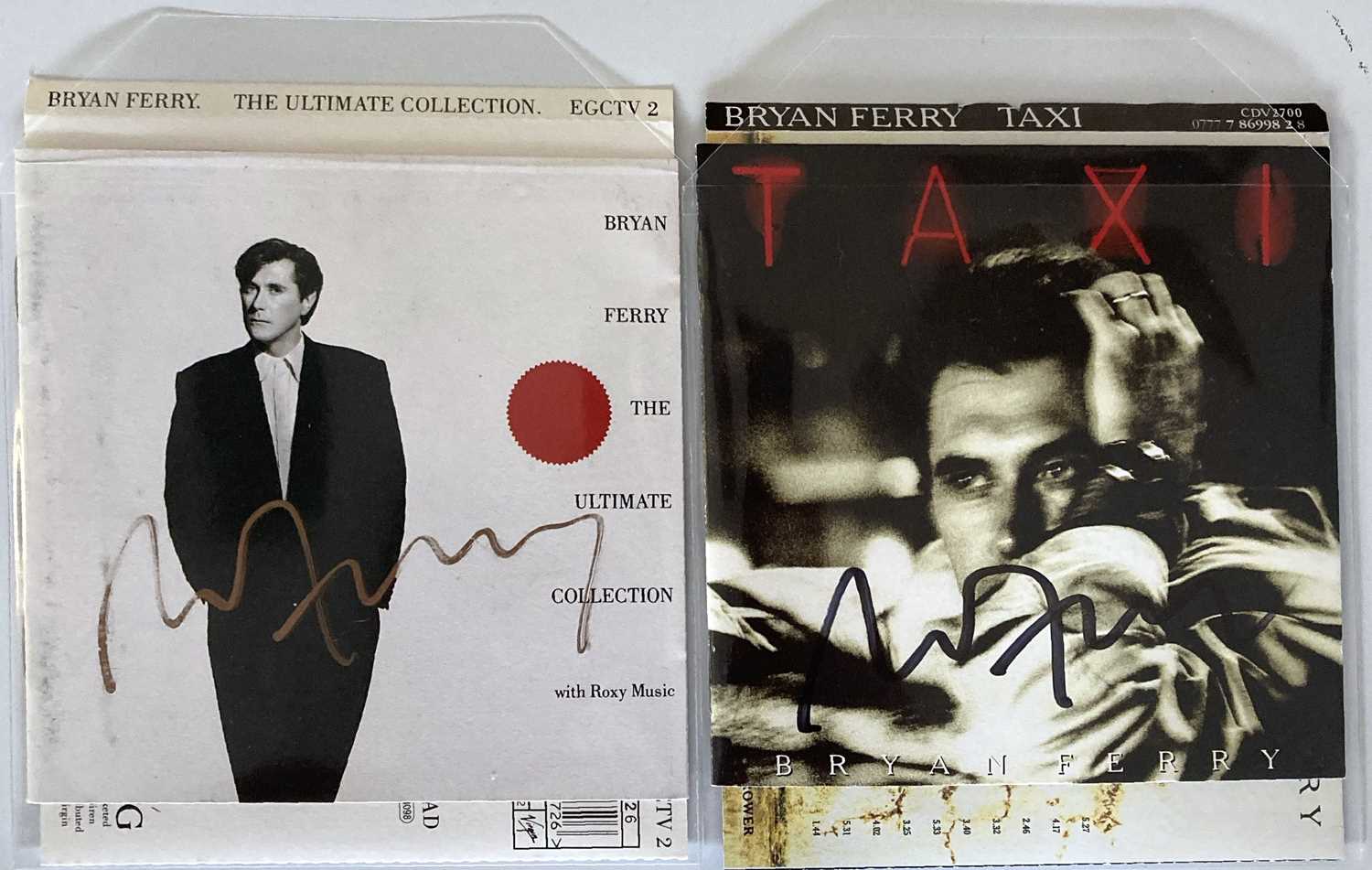 Lot 348 - BRIAN FERRY SIGNED ITEMS.