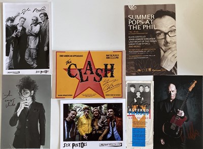 Lot 350 - PUNK AND NEW WAVE SIGNED ITEMS.