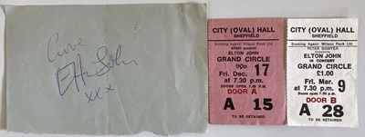 Lot 352 - ELTON JOHN AUTOGRAPHS.