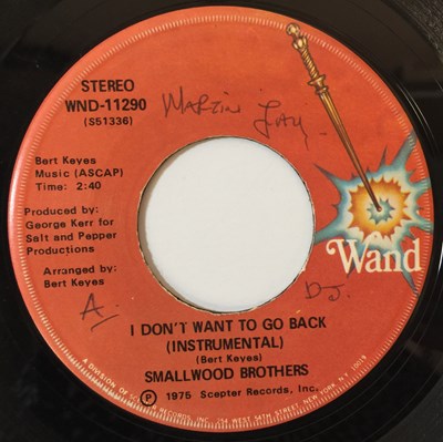 Lot 891 - SMALLWOOD BROTHERS - I DON'T WANT TO GO BACK 7" (WAND - WND-11290)