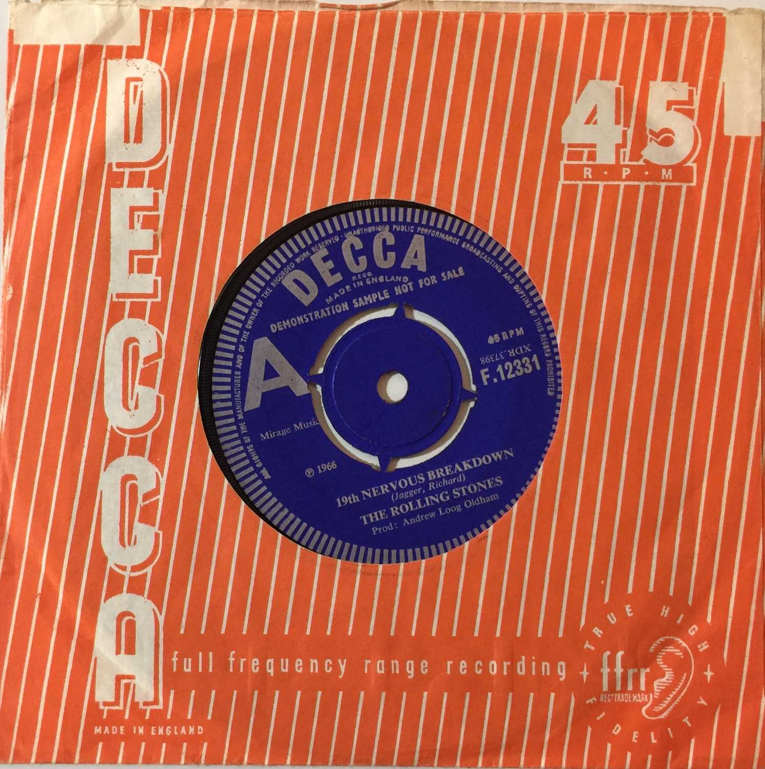 Lot 902 - THE ROLLING STONES - 19TH NERVOUS BREAKDOWN 7" (ORIGINAL UK DEMO - DECCA F 12331)