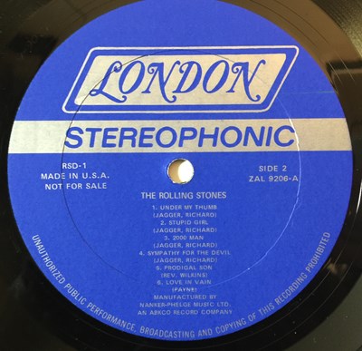 Lot 904 - THE ROLLING STONES - A SPECIAL RADIO PROMOTION ALBUM LP (ORIGINAL US STEREO PRESSING - LONDON RSD-1)