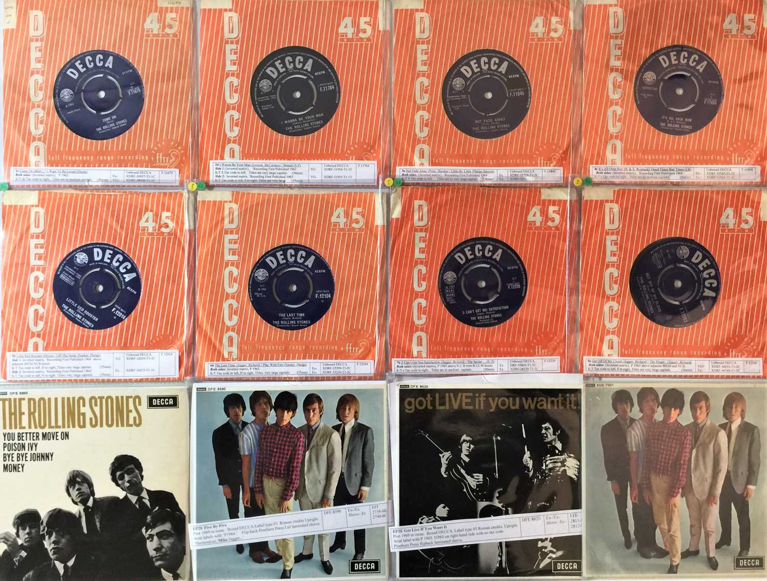 Lot 910 The Rolling Stones 60s 7ep Collection