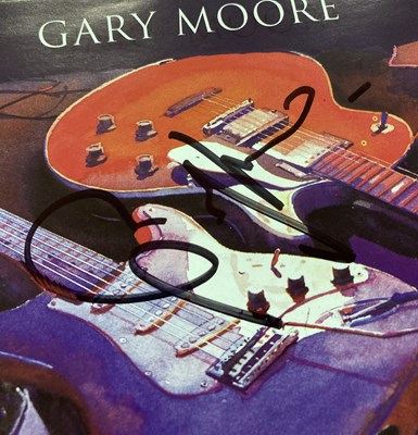 Lot 357 - GARY MOORE - SIGNED CD COVERS.