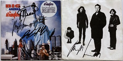 Lot 359 - STRANGLERS SIGNED 7" SINGLES.