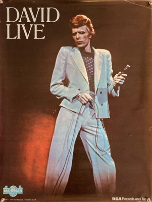 Lot 495 - DAVID BOWIE MAINMAN / RCA 1974 POSTER.