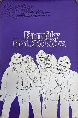 Lot 209 - FAMILY - RAINBOW THEATRE 1971 POSTER.