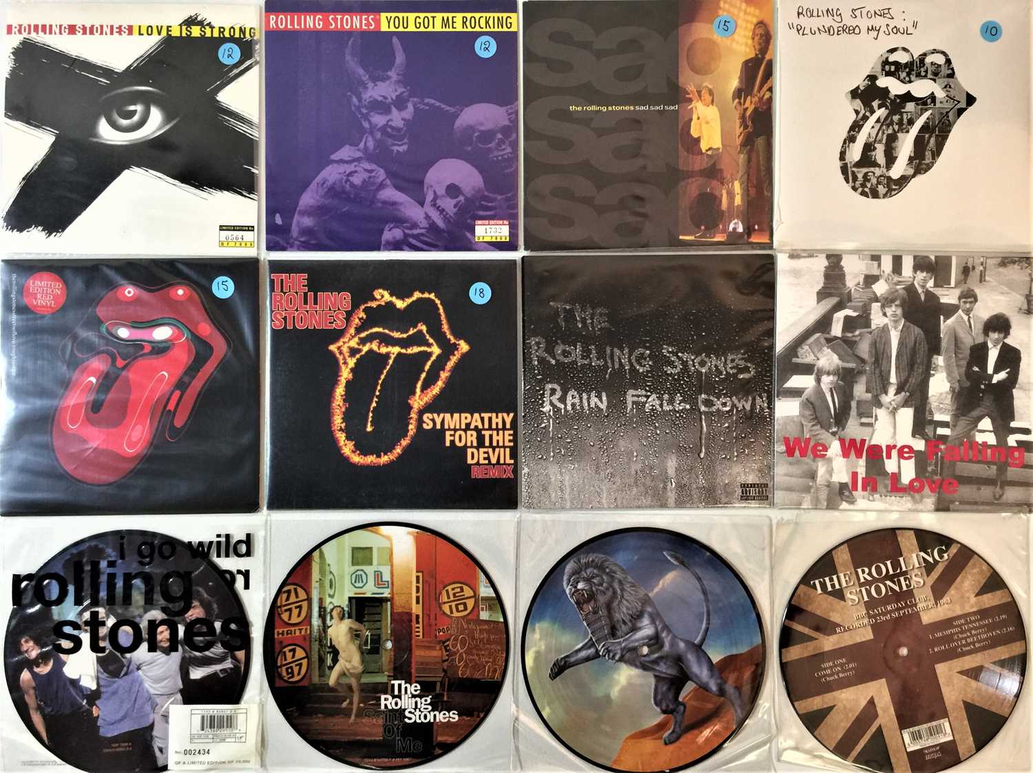 Lot 923 - THE ROLLING STONES - 7" COLLECTION (70s ONWARDS)