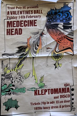 Lot 220 - 1970S PROG POSTERS - COLOSSEUM / MEDICINE HEAD.