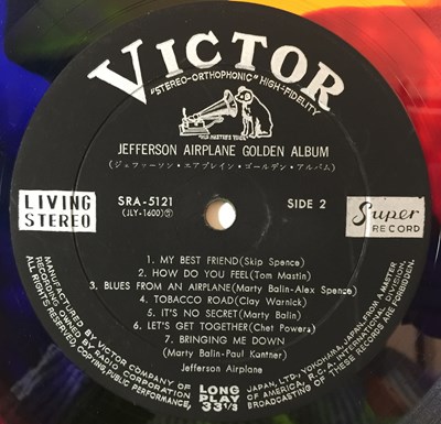Lot 795 - JEFFERSON AIRPLANE'S GOLDEN ALBUM LP (MARBLE VINYL - SRA-5121)