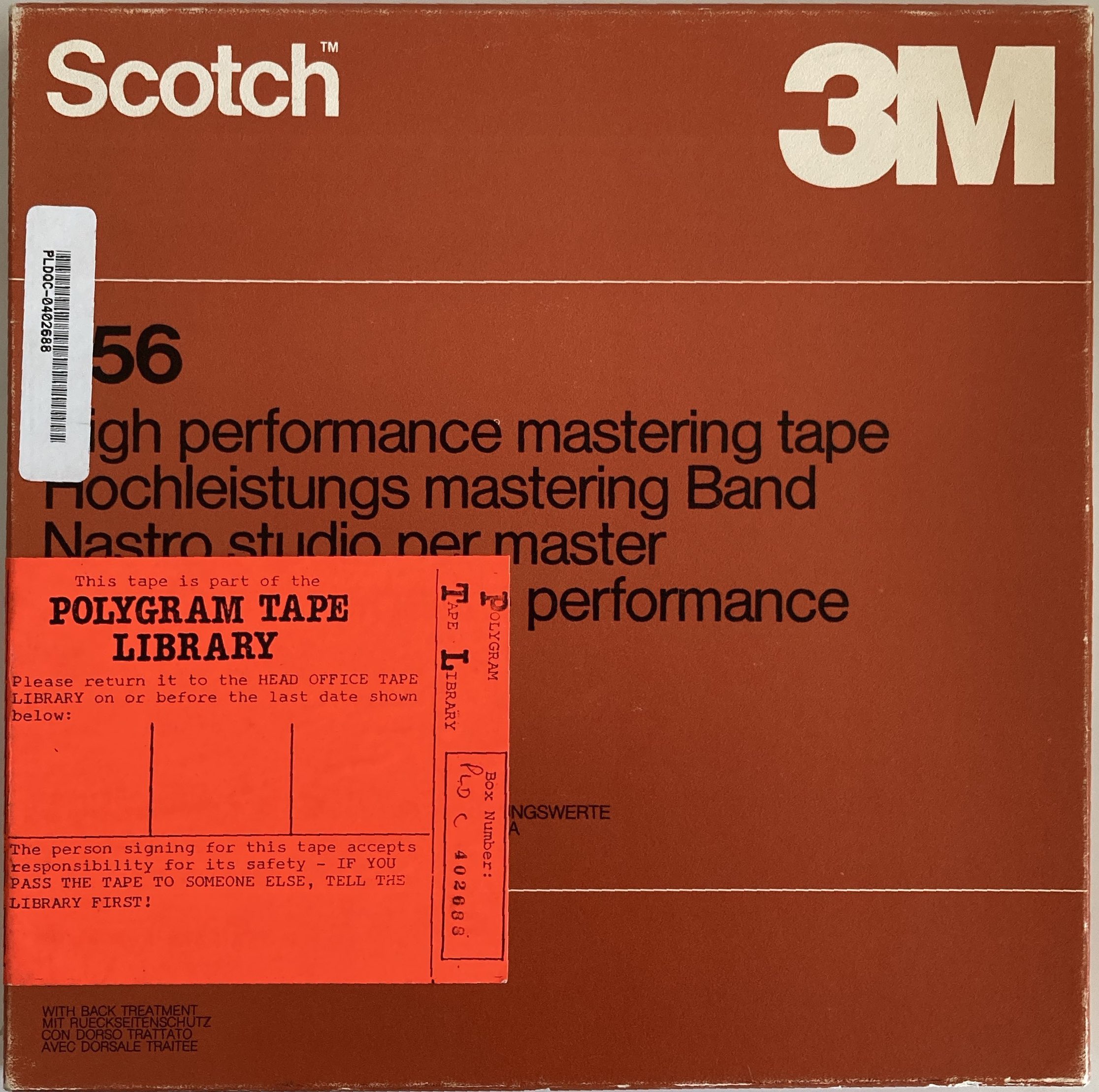 Lot 605 THE ASSOCIATES ORIGINAL MASTER TAPE REELS