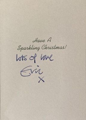 Lot 372 - ERIC CLAPTON SIGNED CHRISTMAS CARD.