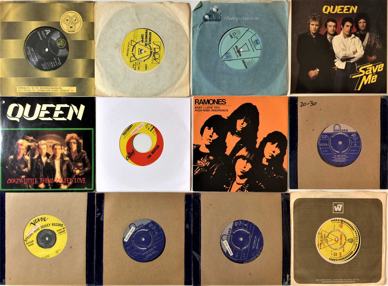 Lot 938 - GLAM/ROCK & POP - 7" COLLECTION (60s/80s)