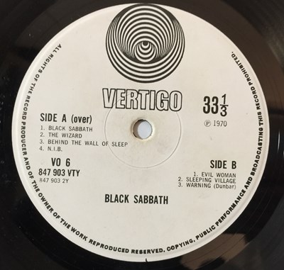 Lot 929 - BLACK SABBATH - VERTIGO SWIRL LPs