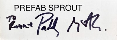 Lot 377 - PREFAB SPROUT - PADDY MCALOON SIGNED ITEMS.