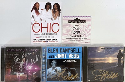 Lot 378 - AUTOGRAPHS - NILE ROGERS / JIMMY WEBB.