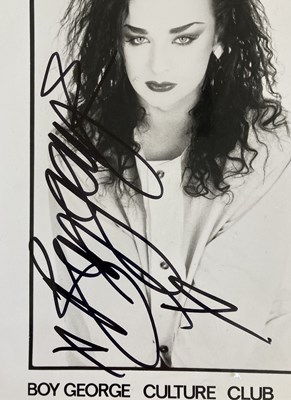 Lot 381 - CULTURE CLUB AUTOGRAPHS AND MEMORABILIA.