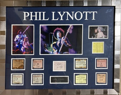 Lot 390 - PHIL LYNOTT SIGNED DISPLAY..