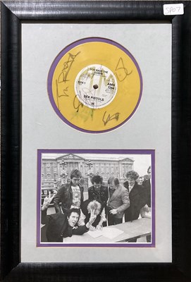 Lot 552 - SEX PISTOLS SIGNED 7".