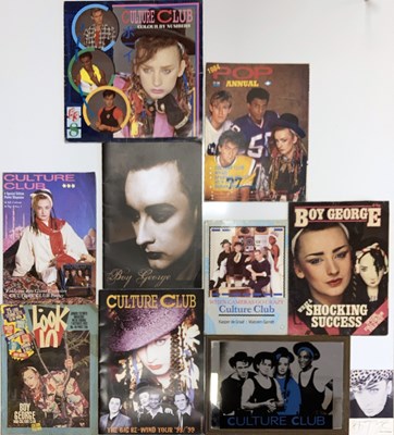 Lot 398 - BOY GEORGE SIGNED AND RARE MEMORABILIA.