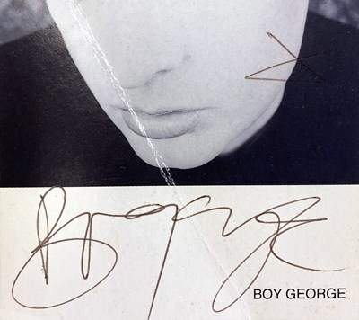 Lot 398 - BOY GEORGE SIGNED AND RARE MEMORABILIA.