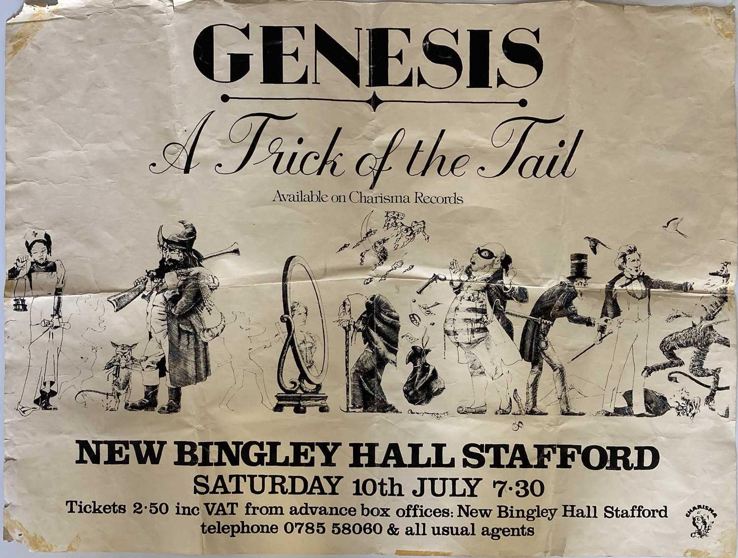 Lot 233 - GENESIS - NEW BINGLEY HALL STAFFORD POSTER.