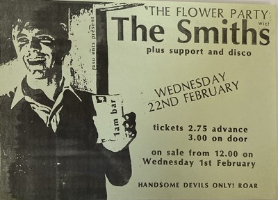 Lot 527 - THE SMITHS - READING UNIVERSITY 1984 FLYER.