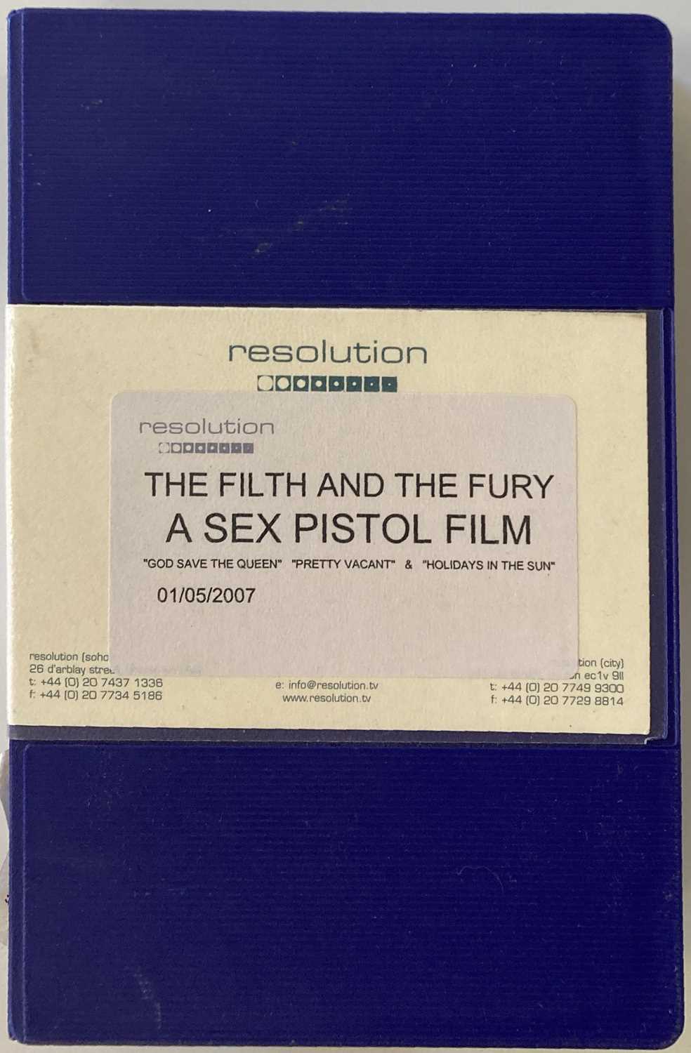 Lot 553 - SEX PISTOLS FILTH AND THE FURY FILM TAPE.